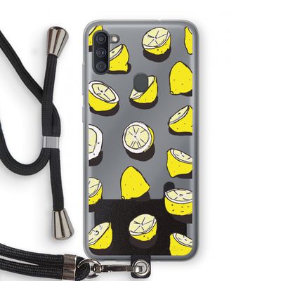 When Life Gives You Lemons...: Samsung Galaxy A11 Transparant Hoesje met koord