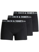 Jack & Jones Jack & Jones Boxershorts Zwart Heren Trunks SENSE 3-Pack - thumbnail
