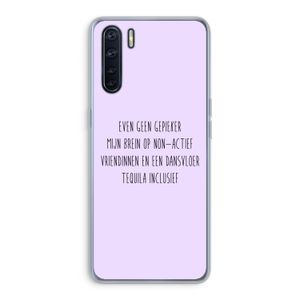 Tequila: Oppo A91 Transparant Hoesje