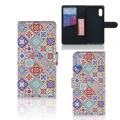 Samsung Xcover Pro | Bookcase | Tiles Color