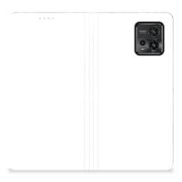 Book Wallet Case voor Motorola Moto G72 Wooden Cubes
