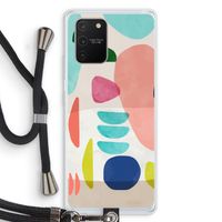Bold Rounded Shapes: Samsung Galaxy S10 Lite Transparant Hoesje met koord