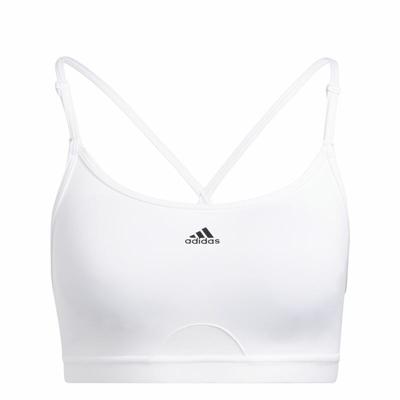 Sportbeha Adidas Aeroreact Ls P Wit - Maat: M