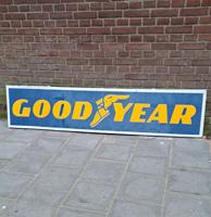 Goodyear Groot Metalen Bord - 183 x 41cm - Origineel