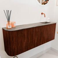Toiletmeubel Mondiaz Joya Dlux | 111.6 cm | Meubelkleur Ruby | Faye wastafel Oza Wasbak Rechts | Zonder kraangat(en) Toiletmeubel Mondiaz Joya Dlux | 111.6 cm | Meubelkleur Ruby | Faye wastafel Oza Wasbak Rechts | Zonder kraangat(en)