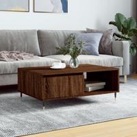 Salontafel 90x60x35 cm bewerkt hout bruin eikenkleur