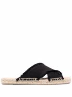 Castañer espadrilles à brides croisées - Noir