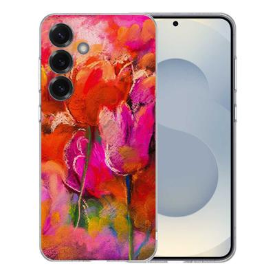 TPU Hoesje Samsung Galaxy S25 - Tulips Backcover TPU Hoesje Samsung Galaxy S25 - Tulips Backcover