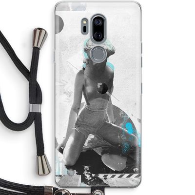 I will not feel a thing: LG G7 Thinq Transparant Hoesje met koord