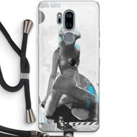 I will not feel a thing: LG G7 Thinq Transparant Hoesje met koord