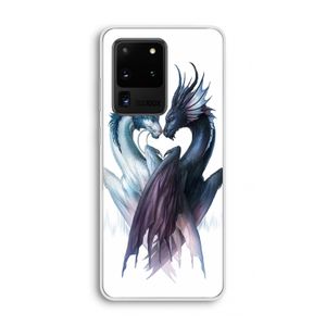 Yin Yang Dragons: Samsung Galaxy S20 Ultra Transparant Hoesje