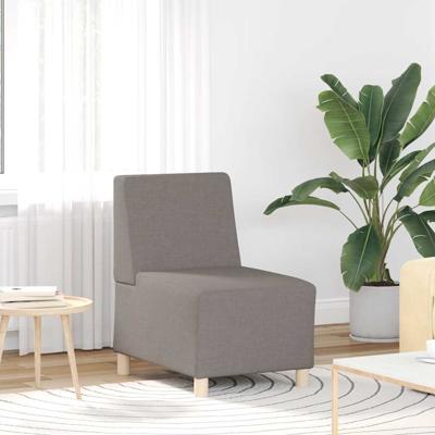 Fauteuil 55 cm stof taupe
