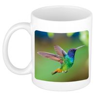 Foto mok kolibrie vogel mok / beker 300 ml - Cadeau vogels liefhebber - feest mokken - thumbnail