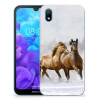 Huawei Y5 (2019) TPU Hoesje Paarden - thumbnail