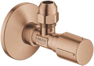 Grohe Hoekstopkraan 1/2" . 3/8" Knelkoppeling Warm Sunset Geborsteld