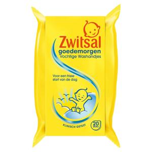 Zwitsal Zwitsal Goedemorgen vochtige washandjes 20ST