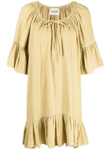 MARANT ÉTOILE robe Loane à coupe évasée - Jaune
