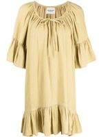 MARANT ÉTOILE robe Loane à coupe évasée - Jaune