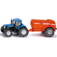 New Holland met 1-assige mestwagen 1:50 - thumbnail