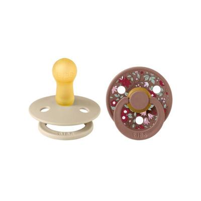 OUTLET BIBS x Liberty Fopspeen (2-pack) Colour Chamomile Lawn - Woodchuck mix-2 (6-18 mnd)