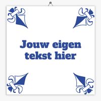 Delfts Blauw tegeltje stoer