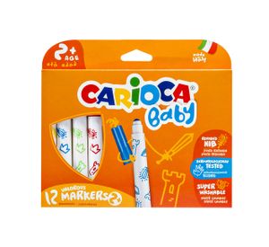 Carioca Marker 2+ viltstift Extra vet Meerkleurig 12 stuk(s)