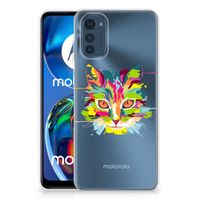Motorola Moto E32/E32s Telefoonhoesje met Naam Cat Color