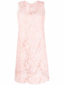 Ermanno Scervino robe sans manches à motif en dentelle - Rose