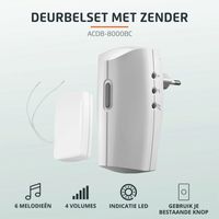 KlikAanKlikUit ACDB-8000BC Plug-in draadloze deurbelset met zender deurbel - thumbnail