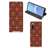 Sony Xperia 10 III Hoesje met Magneet Batik Brown