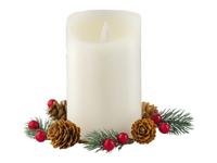 LIVARNO home LED kaars (Kaars met naaldtakken)
