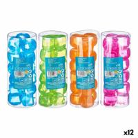 Herbruikbare koelblokjes Leknes TK22008 Blauw Groen Oranje Roze Polyethyleen Gedistilleerd water 6,5 x 16 x 6,5 cm 18 Onderdelen