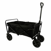 Marbueno Vouwbare Multiuse Kar 150 KG Zwart Tuin, Strand en Kamperen 86X50X59 cm