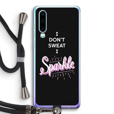 Sparkle quote: Huawei P30 Transparant Hoesje met koord