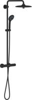 Grohe Vitalio 260 regendoucheset met 6 straalsoorten Ø26cm mat zwart