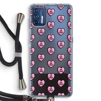 GIRL POWER: Motorola Moto G9 Plus Transparant Hoesje met koord