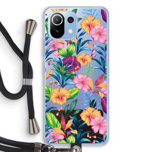 Tropisch 2: Xiaomi Mi 11 Lite Transparant Hoesje met koord