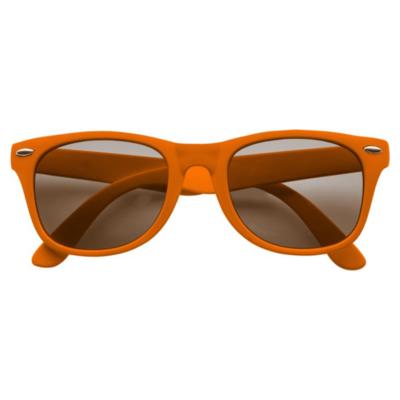 Feest Zonnebril - oranje - kunststof - volwassenen - dames/heren