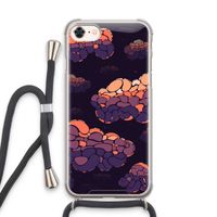 Patroon Wolken: iPhone 7 Transparant Hoesje met koord