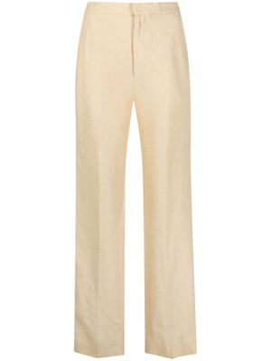 Polo Ralph Lauren pantalon en lin à coupe droite - Tons neutres