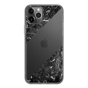 Zwart marmer: iPhone 11 Pro Transparant Hoesje