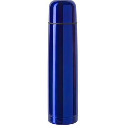 RVS thermosfles - isoleerkan - 1 liter inhoud - blauw - Thermoskan / warmhoudkan RVS thermosfles - isoleerkan - 1 liter inhoud - blauw - Thermoskan / warmhoudkan