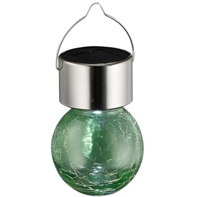 Sunnydays Solar sfeer hanglamp - tuin - lampenbol - groen - glas - 9 cm