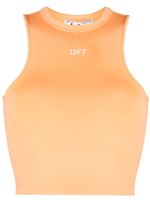 Off-White haut Rowing à design sans manches - Orange