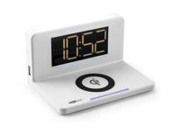 Digitale Wekker Met Draadloze Oplader - LED Nachtlamp - Alarmklok (HCG018QI-W)