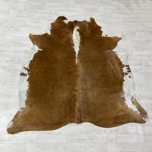 Koeienhuid bruin wit 195x185cm M/L