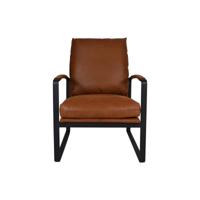 Fauteuil Miami - Cognac/Zwart