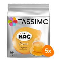 Tassimo - Café HAG crema decaf - 5x 16 T-Discs