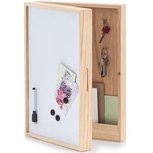 Sleutelkast voor 8 sleutels met magnetisch memobord 30 x 42 cm   -