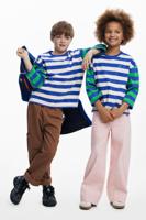 Versleten gestreept T-shirt - BLUE - 5/6